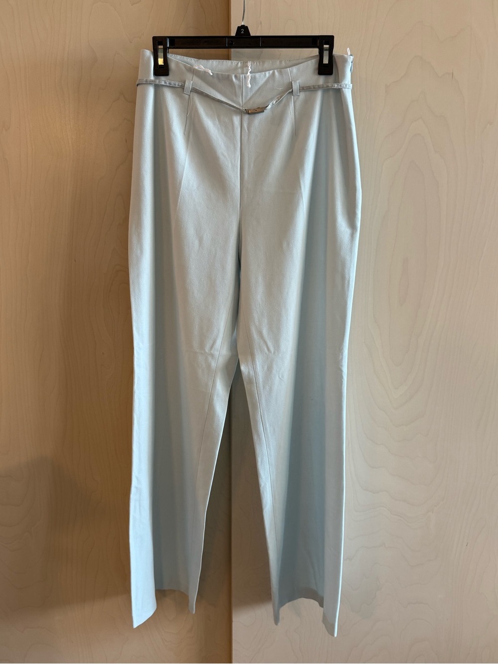 Light Blue Dress Pants for women - wide Leg